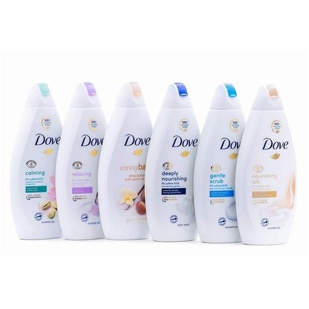 DOVE Dove DVBW-ASSORTED6PK 16.9 oz Body Wash with Shea Butter Deep Moisture Pistachio Cream & Coconut Milk - Pack of 6 DVBW-ASSORTED6PK